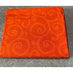 Orange Swirl Pattern Cotton Fat Quarter Fabric Quilting Crafts